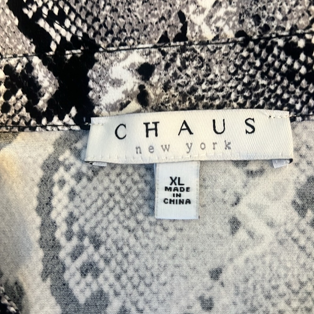 NWT Chaos New York Long Reptile Inspired Print Dress sz. XL - Picture 11 of 12